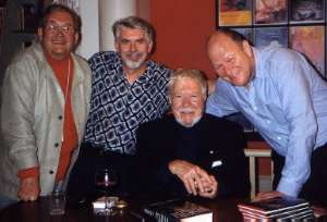 Bill Whitehead, John Harvey, Timothy Findley and Leonard McHardy