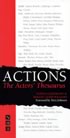 Actions: The Actor's Thesaurus